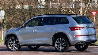 Skoda NEW Kodiaq Sportline 2021 in 4K Brilliant Silver 20 Inch Vega Walk around amp detail inside [upl. by Klatt]