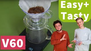 Prepare V60 Filter Coffee  Simple Recipe Always Tastes Great [upl. by Adnofal468]