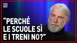 quotPerché scuole chiuse e treni no Allora devi avere il coraggio di bloccare il Paesequot ► Paolo Crepet [upl. by Asertal]