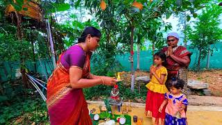 Village Life  Celebrating the Ganesh Chaturthi festival in our new village home  Indiakutty [upl. by Pyne]