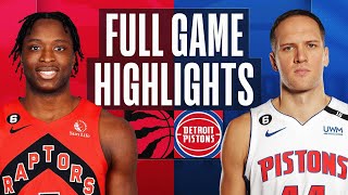 RAPTORS at PISTONS  NBA FULL GAME HIGHLIGHTS  November 14 2022 [upl. by Armilla]