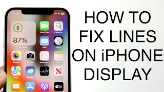 How To FIX Random Lines On iPhone Display 2023 [upl. by Beuthel]