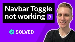 Bootstrap 5 Navbar Toggle not Working [upl. by Travus]