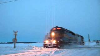 Must See ICampE Light power smashes through snow at Armstrong MN [upl. by Weslee201]