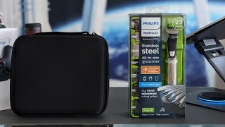 Philips Norelco Multigroom 7000 amp Storage Case Unboxing Tutorial Review amp Grooming Tips [upl. by Naujahs]