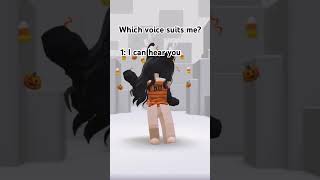 Which voice suits me🤔 roblox [upl. by Konikow]