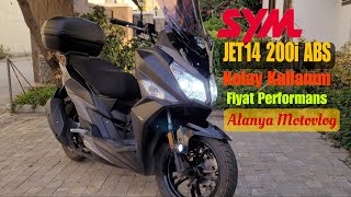 KULLANIŞLI BİR YAKIŞIKLI SYM Jet14 200i ABS Fiyat Performans Makinesi [upl. by Legnalos978]