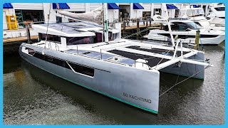 Windelo 50  The ULTIMATE ELECTRIC Bluewater Catamaran 4K Tour Learning the Lines [upl. by Norret65]