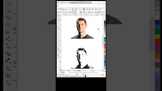 Turn any Image into Stencil in Coreldraw raster lineart shorts coreldraw design [upl. by Helenka234]