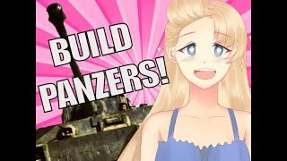 Panzer Hearts Visual Novel  Building Tanks in a VN Anime Game ❤️ [upl. by Enilada977]