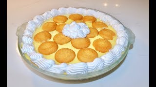 EASY No Bake Layered Banana Cream Pie [upl. by Akinas]