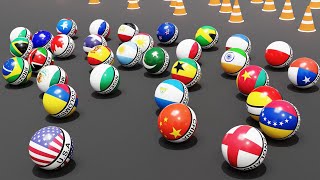 32 Countries 31 Eliminations  Marble Elimination Tournament Season 1 [upl. by Nodnarb910]