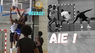 TOURNOI 3 CONTRE 3 AUBERVILLIERS IL LUI BRISE LES CHEVILLES 😱 [upl. by Aisul]