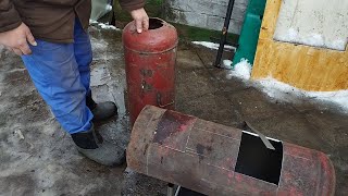 DIY Печь из газового баллона Potbelly Stove from a Gas Cylinder [upl. by Arhoz]