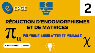 Réduction dendomorphismes et de matrices  Polynôme annulateur et minimale  part 2 [upl. by Sehguh]