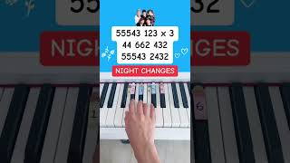 Night Changes  One Direction Piano Tutorial easypianotutorial [upl. by Wash]