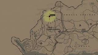 North Tumbleweed Location 1 Ubicación 1  Red Dead Online  Treasure Map [upl. by Elinor]