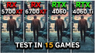 RX 5700 XT vs RX 6700 XT vs RTX 4060 vs RTX 4060 Ti  Test In 15 Games at 1080p  2024 [upl. by Akenal260]