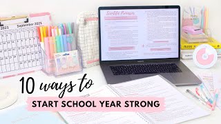 How to Prepare for a New School Year 📝 10 ways to start the school year strong 💪 [upl. by Gone]