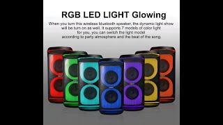 Wholesale new design dual 65 speakers waterproof bluetooth speaker partybox [upl. by Bevers]