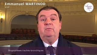 Bioprothèses trachéobronchiques par Emmanuel MARTINOD [upl. by Omland]