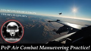 Splash Two PvP Air Combat Maneuvering Training in DCS World [upl. by Melody]