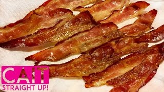 How To Cook Bacon In The Oven  Cait Straight Up [upl. by Nich]