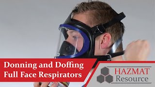 Donning and Doffing Full Face Respirator Dräger Xplore 6000 Series [upl. by Krebs]