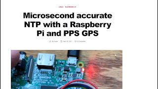 Microsecond Accurate NTP using PPS signals from a 12 GPS [upl. by Ashatan]