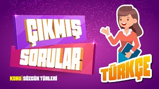 TÜRKÇE SORU ÇÖZÜMÜ  SÖZCÜK TÜRLERİ ÇIKMIŞ SORULAR [upl. by Aciras]