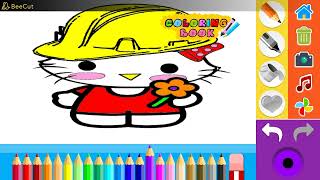 Hello Kitty Dibujo Coloreando a Hello Kitty 🎨😻​  Hello Kitty draw Painting Hello Kitty 🎨😻​ [upl. by Cailly]