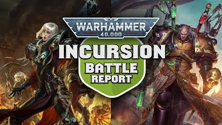 Sisters of Battle vs Creations of Bile Warhammer 40k Incursion Battle Report Ep 17 [upl. by Etnecniv77]