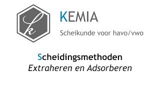 Scheidingsmethoden Extraheren en adsorberen [upl. by Eltrym]