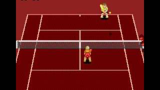 Super Tennis SNES Don J Full Match 16 [upl. by Giffer750]