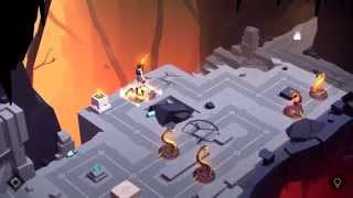 Lara Croft GO Walkthrough The Cave Of Fire  Level 1  A New Adventure [upl. by Arahd]