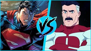 Superman vs OmniMan  BATTLE ARENA  DC Comics vs Invincible  Justice League [upl. by Chin]