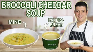 Creamy Panera Broccoli Cheddar Soup Recipe [upl. by Euqcaj]