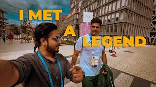 I MET ARSHAD NADEEM IN PARIS  Paris 2024 Olympics  Pakistans javelin hero  Vlog8 [upl. by Nosmirc]