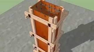 How to fix formwork for column at site [upl. by Katherine]