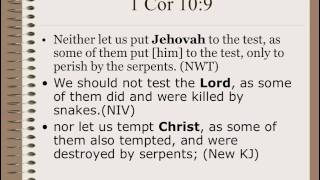 Jesus is Jehovah According to the New World Translation [upl. by Valoniah]