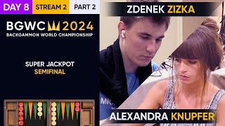 Backgammon World Championship 2024  DAY 8 Stream 2 P2  Super Jackpot Semifinals [upl. by Alejandra]