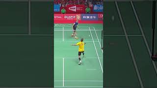 Lee Chong Weis powerful jump smash shorts badminton leechongwei [upl. by Siurad197]