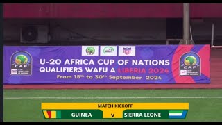 GUINEA VS SIERRA LEONE LIVE [upl. by Sheedy]