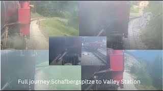 The Most Scenic Train Journey in the World Full train journey Schafbergspitze to Valley Station [upl. by Hew842]