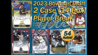 CASE 1 of 2 SJ  2023 BOWMAN DRAFT 2 Case JumboSUPERJumbo Player Break eBay 031524 [upl. by Sydel]