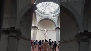 The amazing statue of David by MichelAngelo at the Accademia Gallery in Florence Italy [upl. by Aieken]