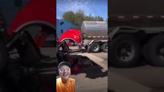 Peterbilt Oil Change truckernews truckdrivers trucking truckingtopics tankertruck cdlpretrip [upl. by Naicad]