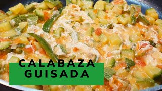 Receta de CALABAZA GUISADA muy sabrosa video 120 [upl. by Rosenberg]