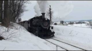 Strasburg Railroad The Virginia Creeper with NampW 382 [upl. by Ecinaej773]