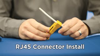 RJ45 Connector Installation Demonstration [upl. by Leirbma]